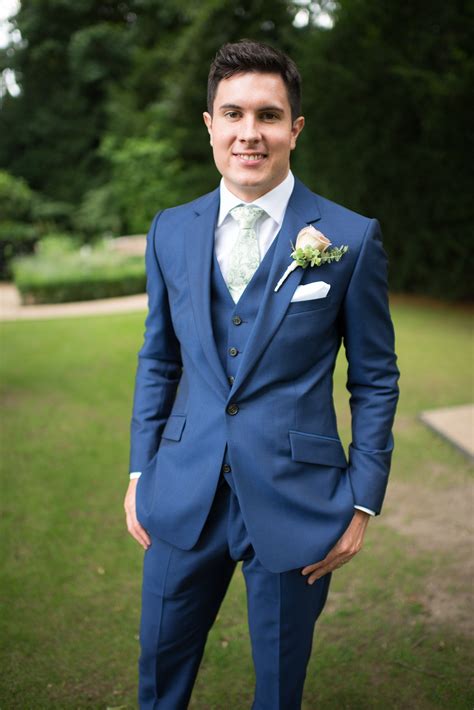 navy blue suits wedding.